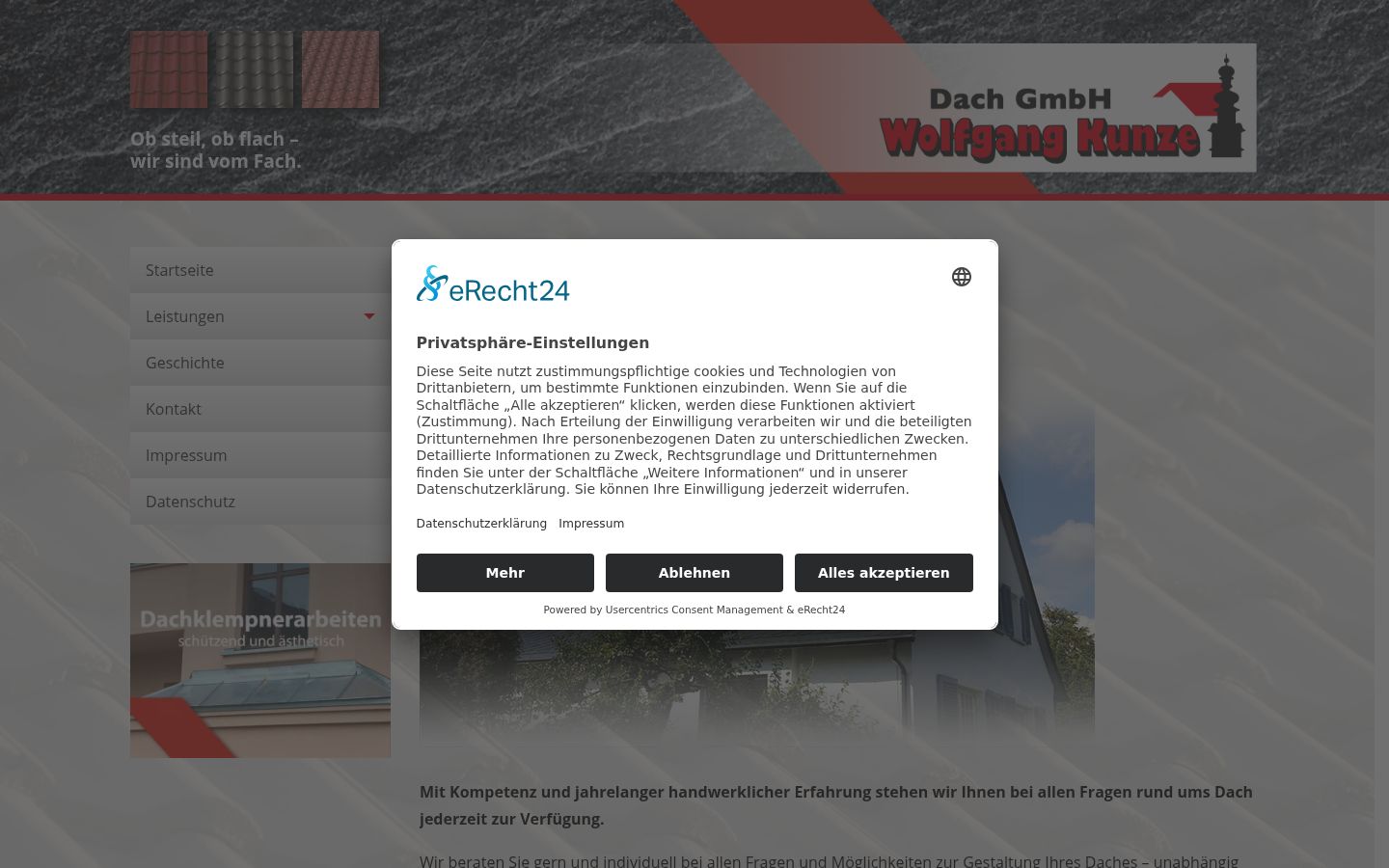 Captura de ecrã do banner de consentimento apresentado antes de qualquer interação