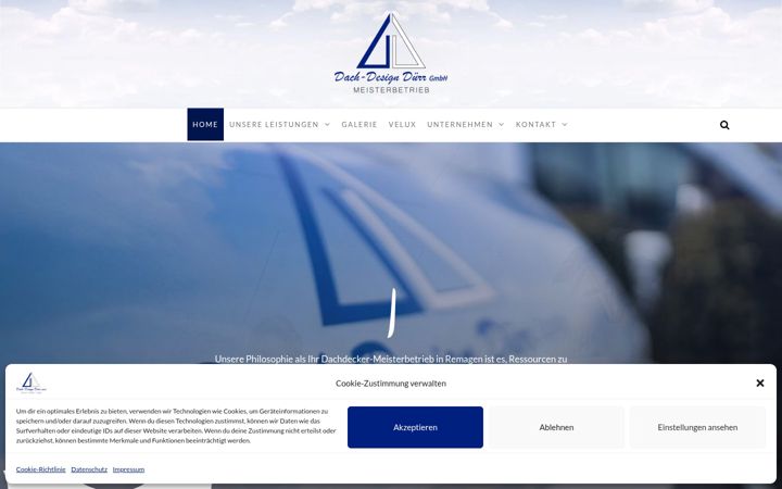 Screenshot of dachdesign-duerr.de