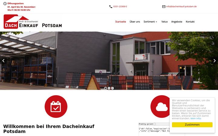 Screenshot of dacheinkauf-potsdam.de