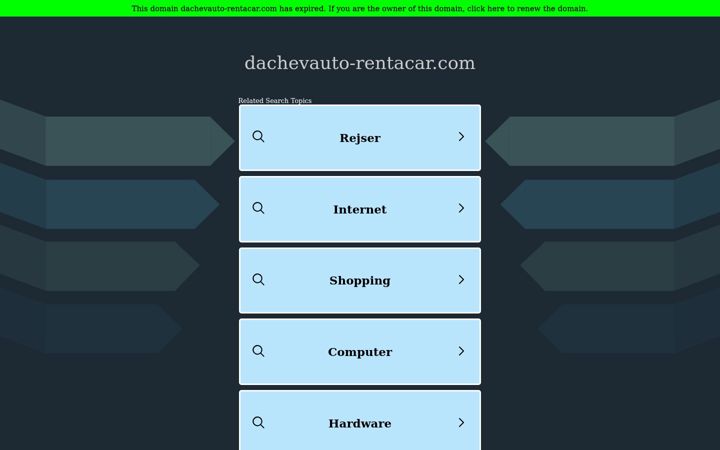 Screenshot of dachevauto-rentacar.com