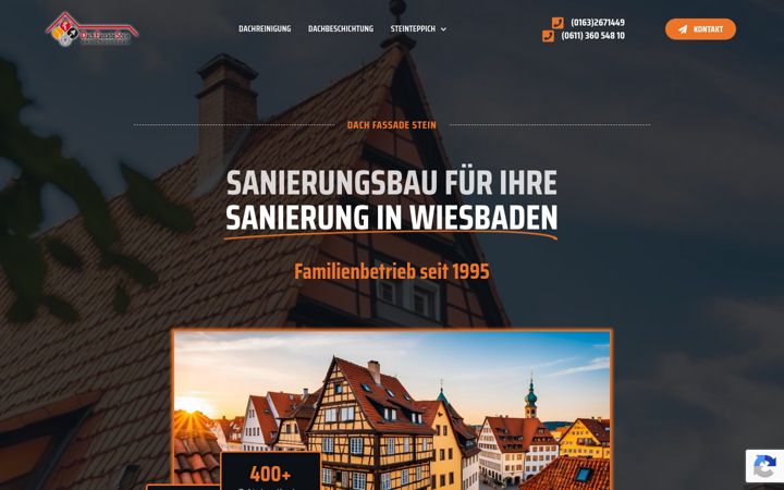 Screenshot of dachfassadestein.de