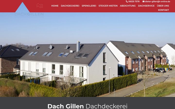 Screenshot of dachgillen.de