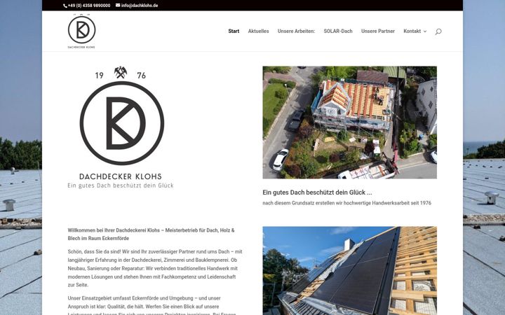 Screenshot of dachklohs.de