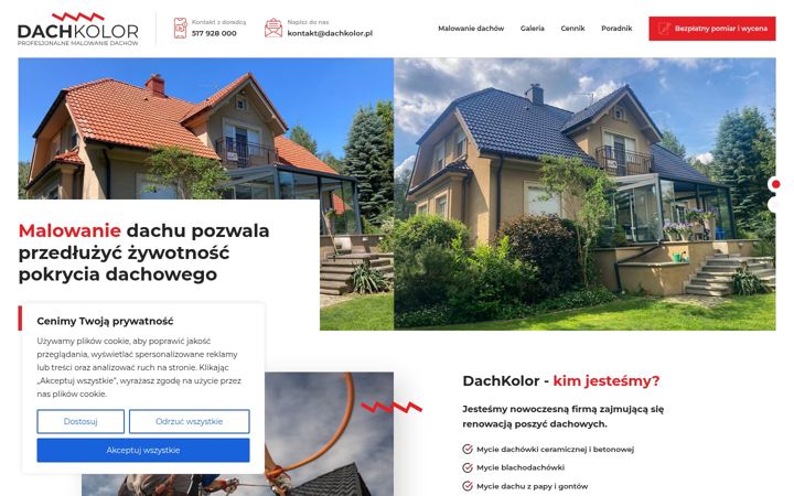 Screenshot of dachkolor.pl