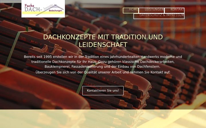 Screenshot of dachkonzepte-fuchs.de