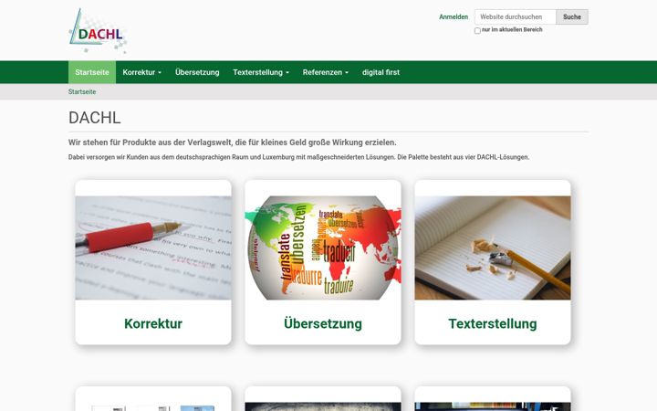 Screenshot of dachl.de