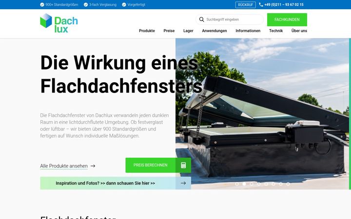 Screenshot of dachlux.de