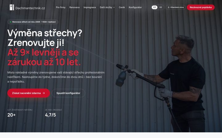 Captura de ecrã de dachmantechnik.cz