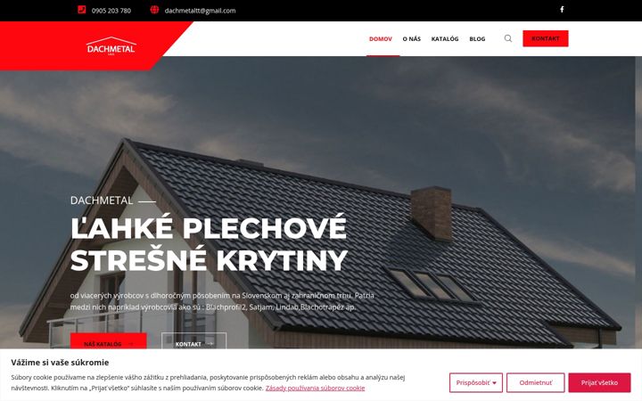 Screenshot of dachmetal.sk