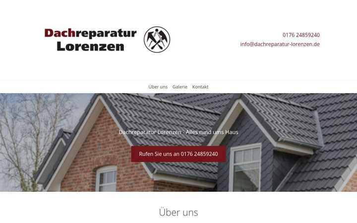 Screenshot of dachreparatur-lorenzen.de