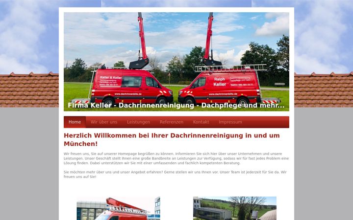 Screenshot of dachrinnenblitz.de