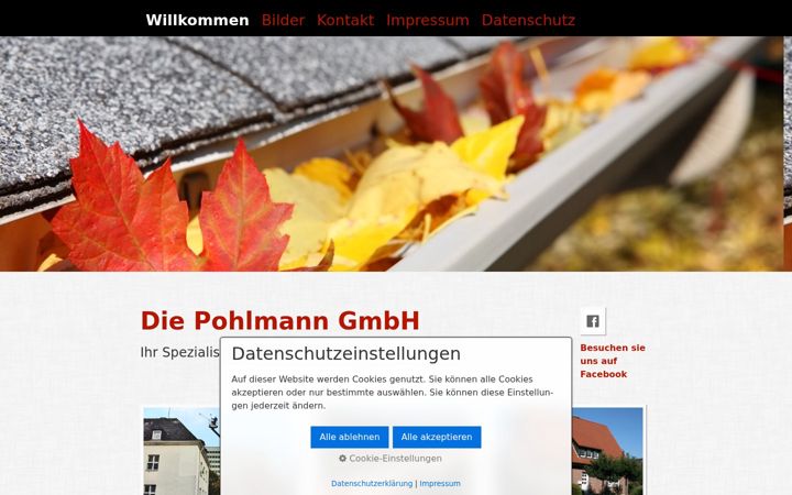 Screenshot of dachrinnenreinigung-muensterland.de