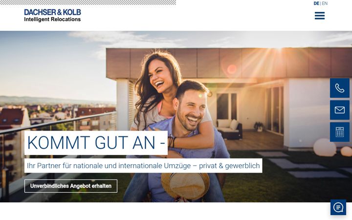 Screenshot of dachser-kolb.de