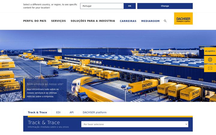 Screenshot of dachser.pt