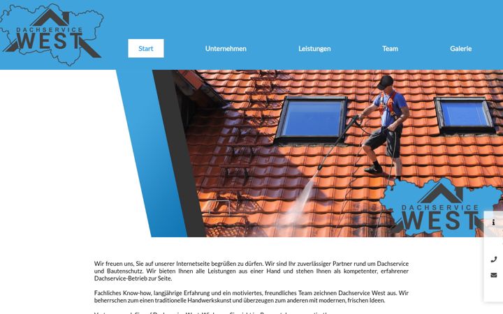 Screenshot of dachservice-west.de