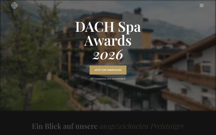 Screenshot of dachspaawards.de