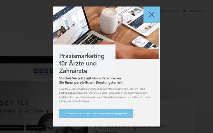 Screenshot of dachstation.de