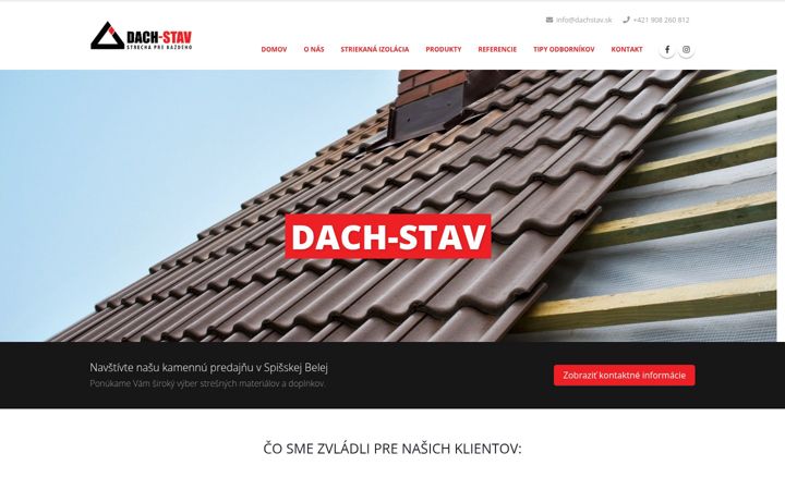 Screenshot of dachstav.sk