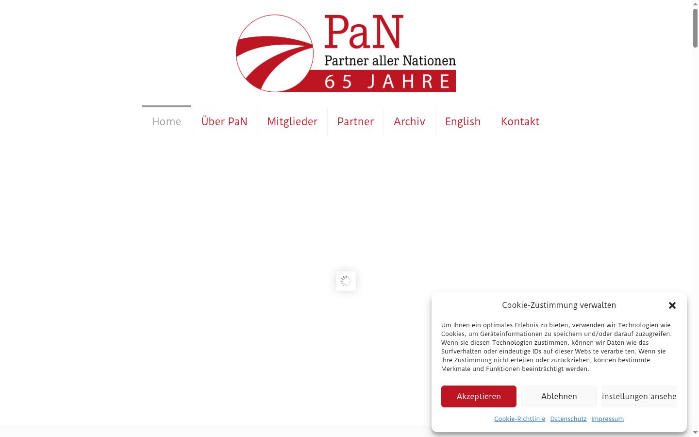 Zrzut ekranu banera zgody wyświetlanego przed jakąkolwiek interakcją