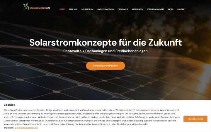 Screenshot of dachvermieten.net