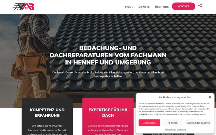 Screenshot of dachwerk-direkt.de