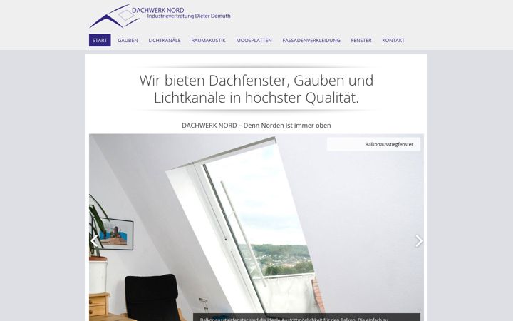 Screenshot of dachwerk-nord.de