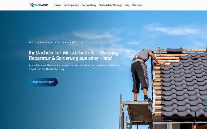 Screenshot of dachwiebe.de
