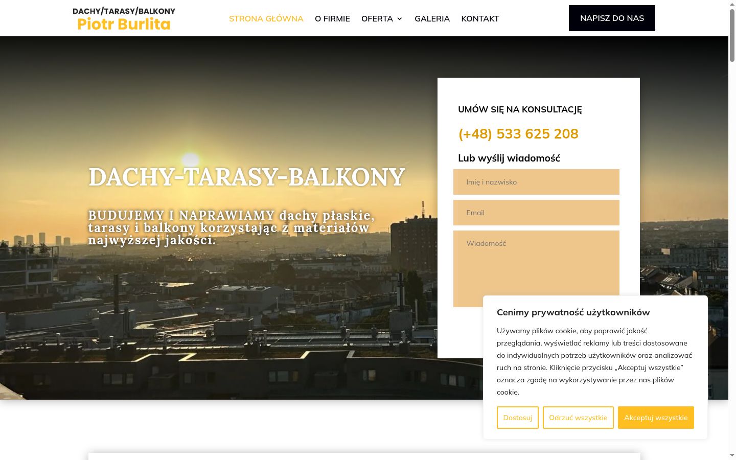 Snímek obrazovky baneru souhlasu zobrazeného před jakoukoli interakcí