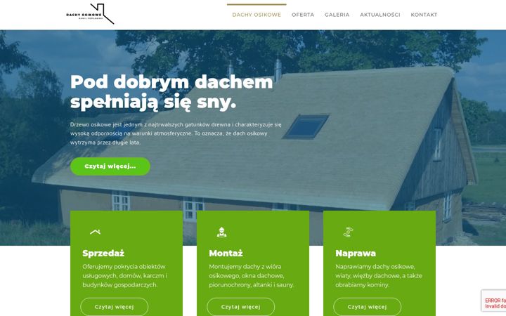 Screenshot of dachyosikowe.pl
