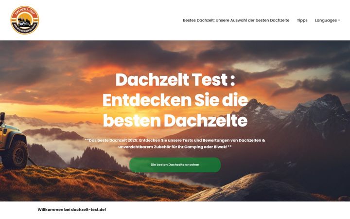 Screenshot of dachzelt-test.de