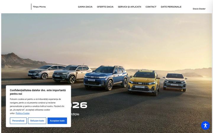 Ekrānuzņēmums no dacia-materom.ro