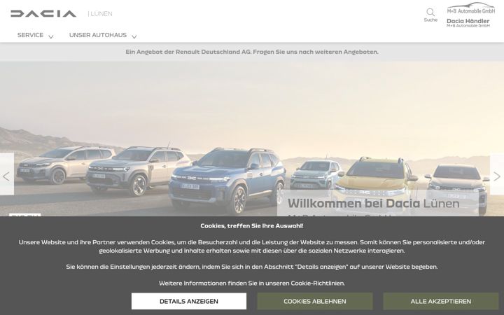 Screenshot of dacia-mb-luenen.de