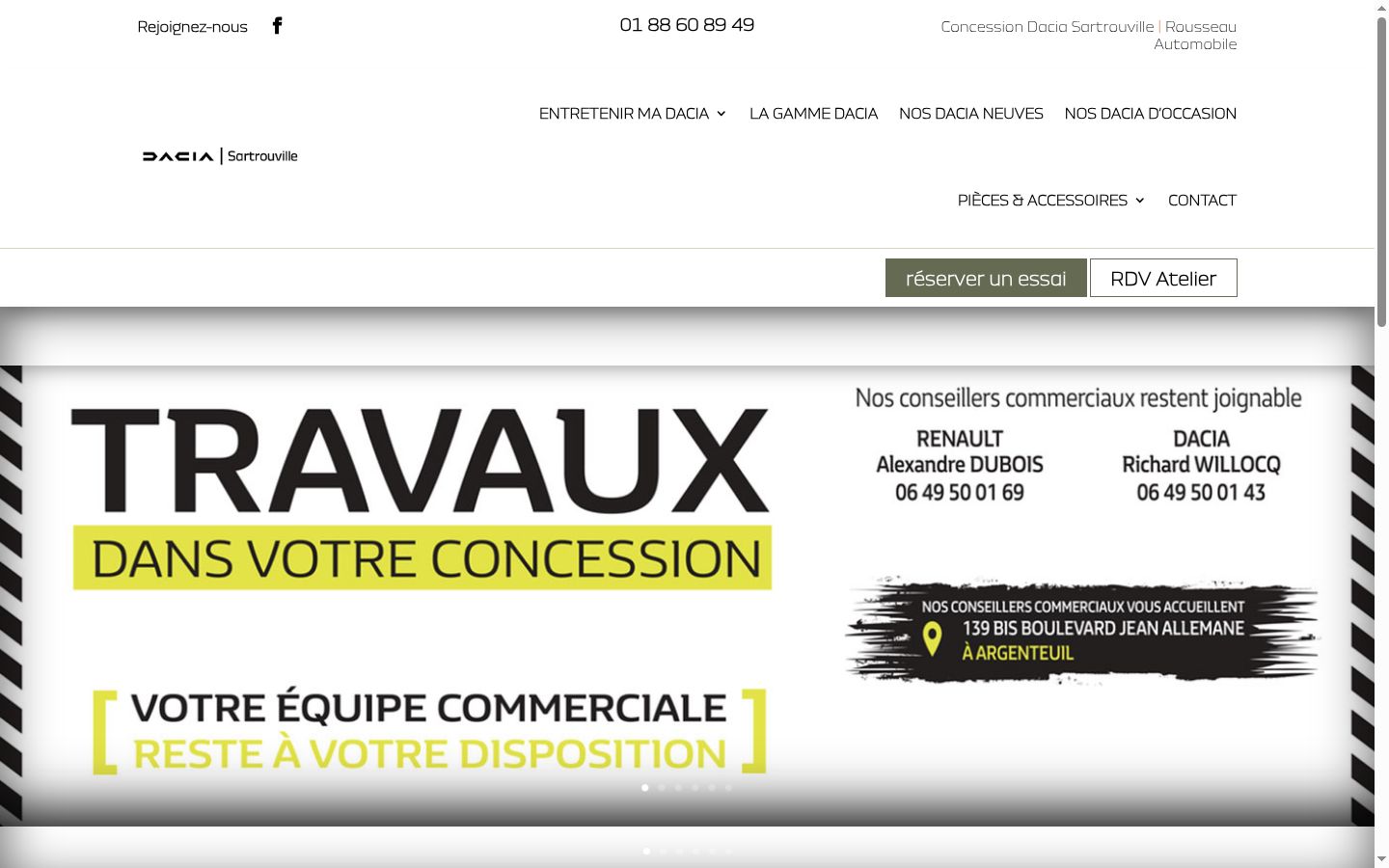Capture d'écran de la bannière de consentement affichée avant toute interaction