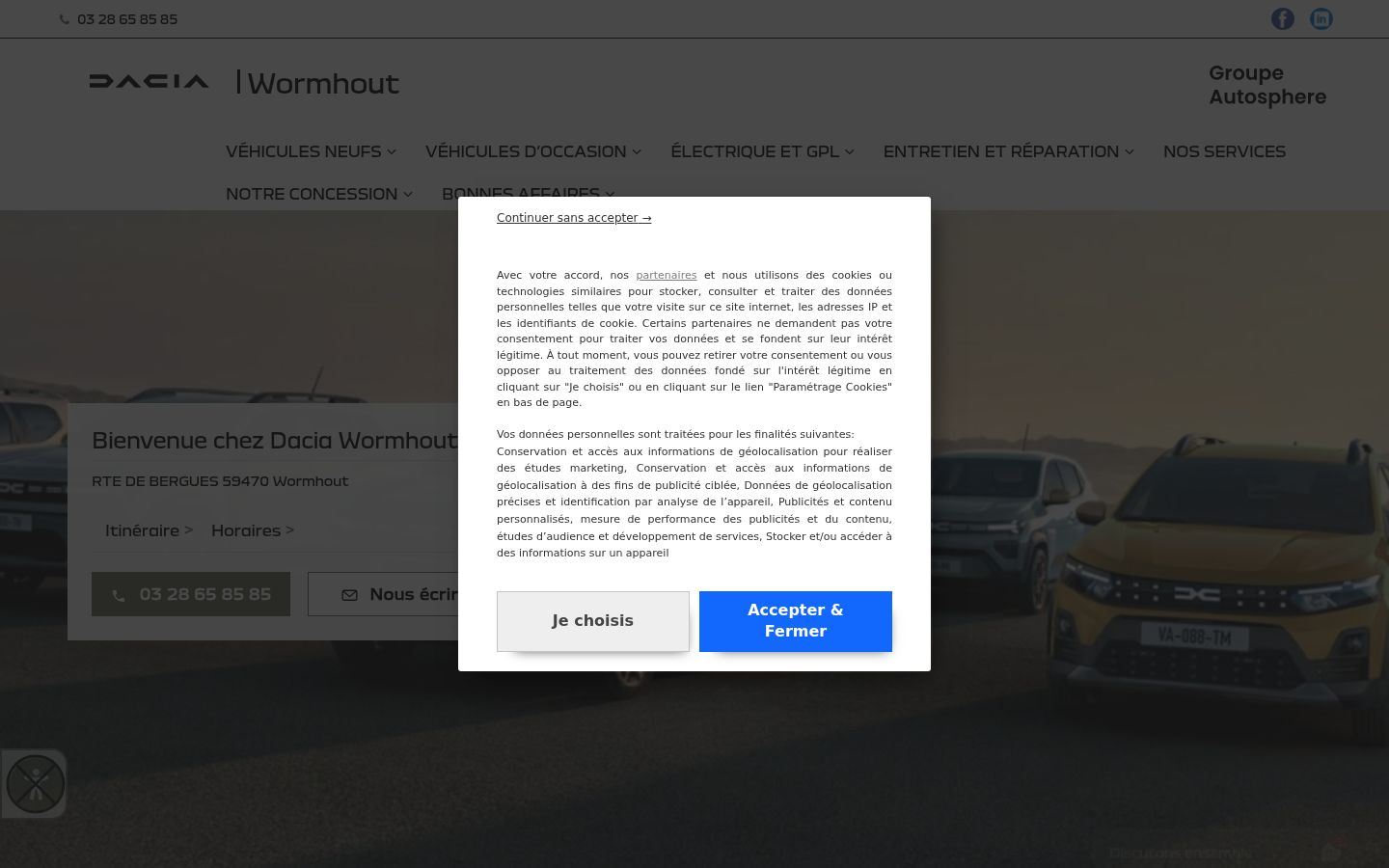 Skjámynd af samþykkisborðanum eins og hann birtist áður en nokkur samskipti fóru fram