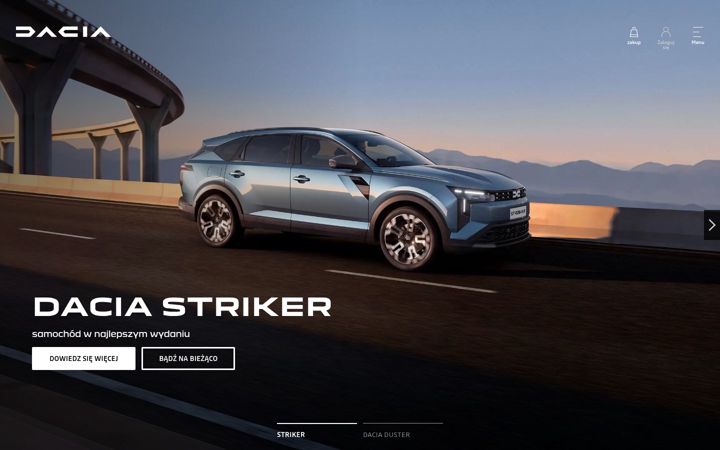 Screenshot von dacia.pl
