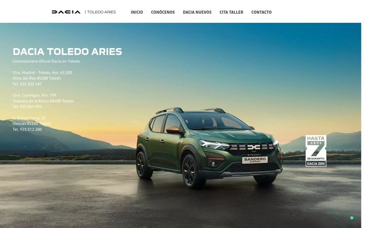 Screenshot of daciaariestoledo.com