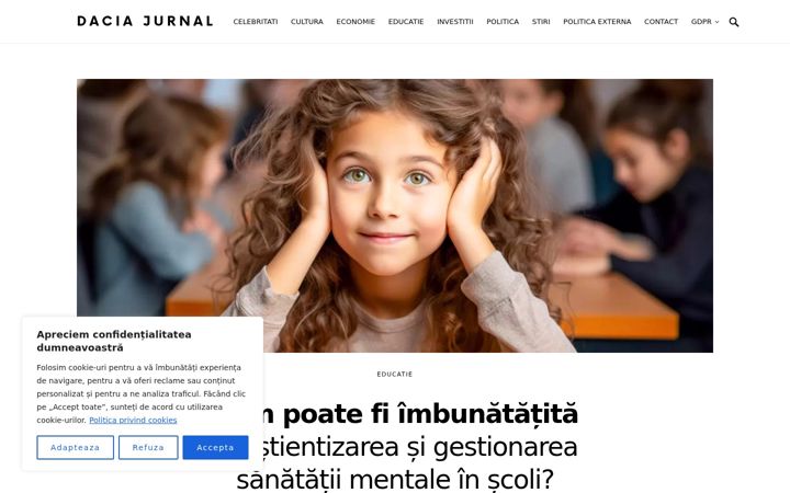 Ekrānuzņēmums no daciajurnal.ro