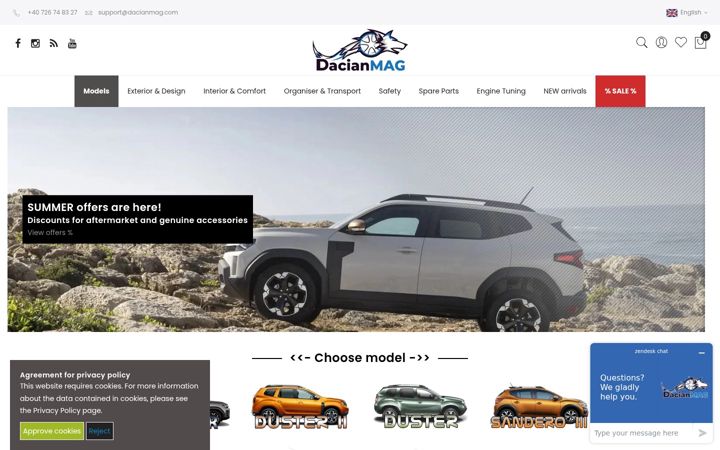 Screenshot of dacianmag.com
