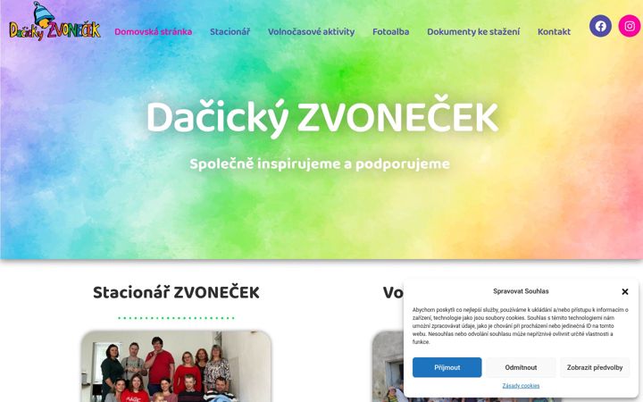 Captura de ecrã de dacickyzvonecek.cz