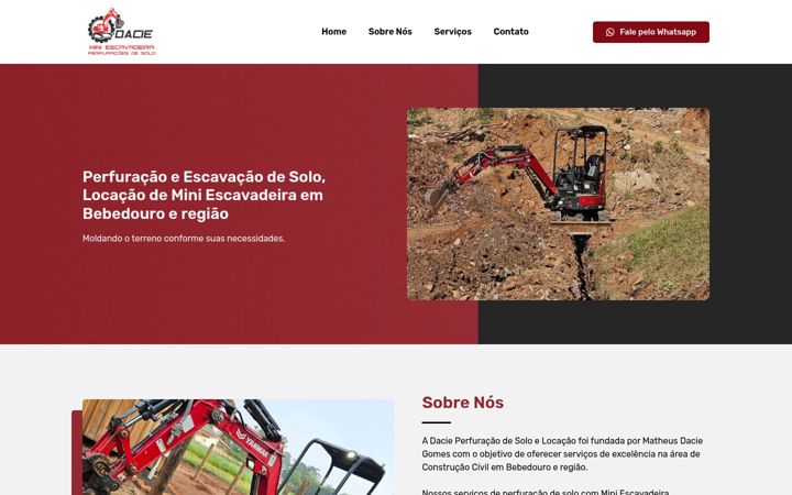 Екранна снимка на dacieperfuracaodesolo.com.br