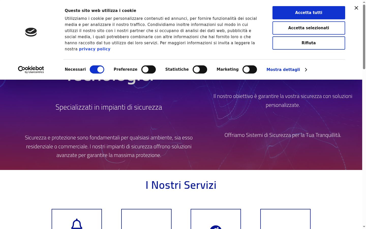 Capture d'écran de la bannière de consentement affichée avant toute interaction