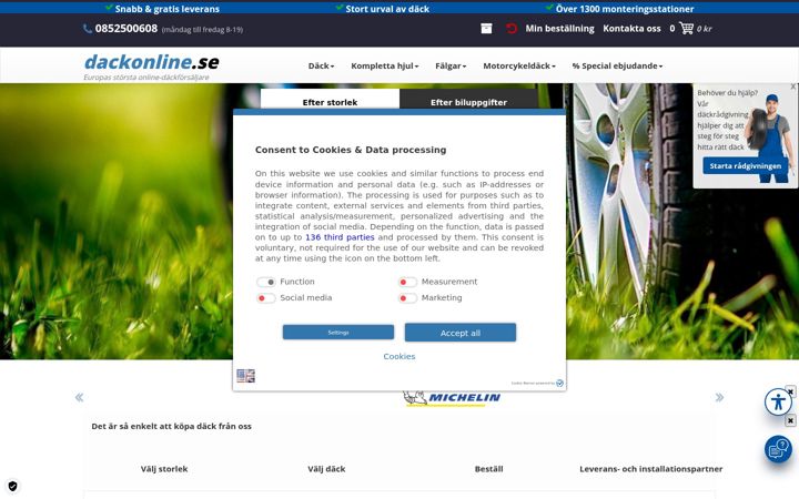 Capture d'écran de dackonline.se