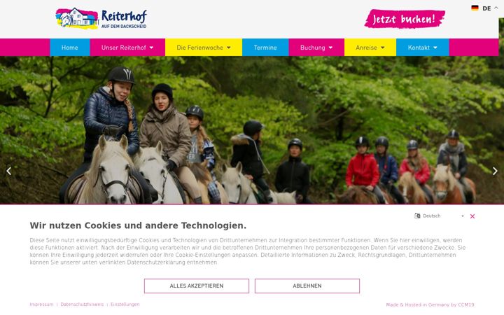 Screenshot of dackscheid.de