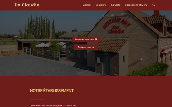 Screenshot van daclaudio.be