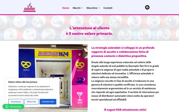 Screenshot of dacmaticvending.com