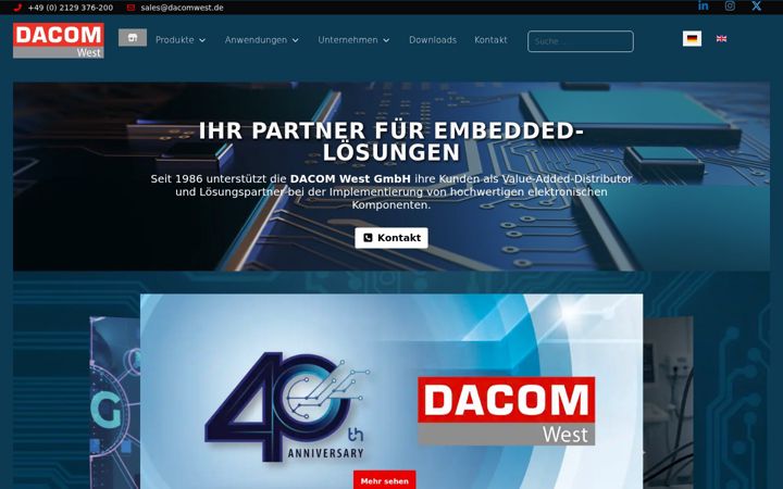 Screenshot of dacomwest.de