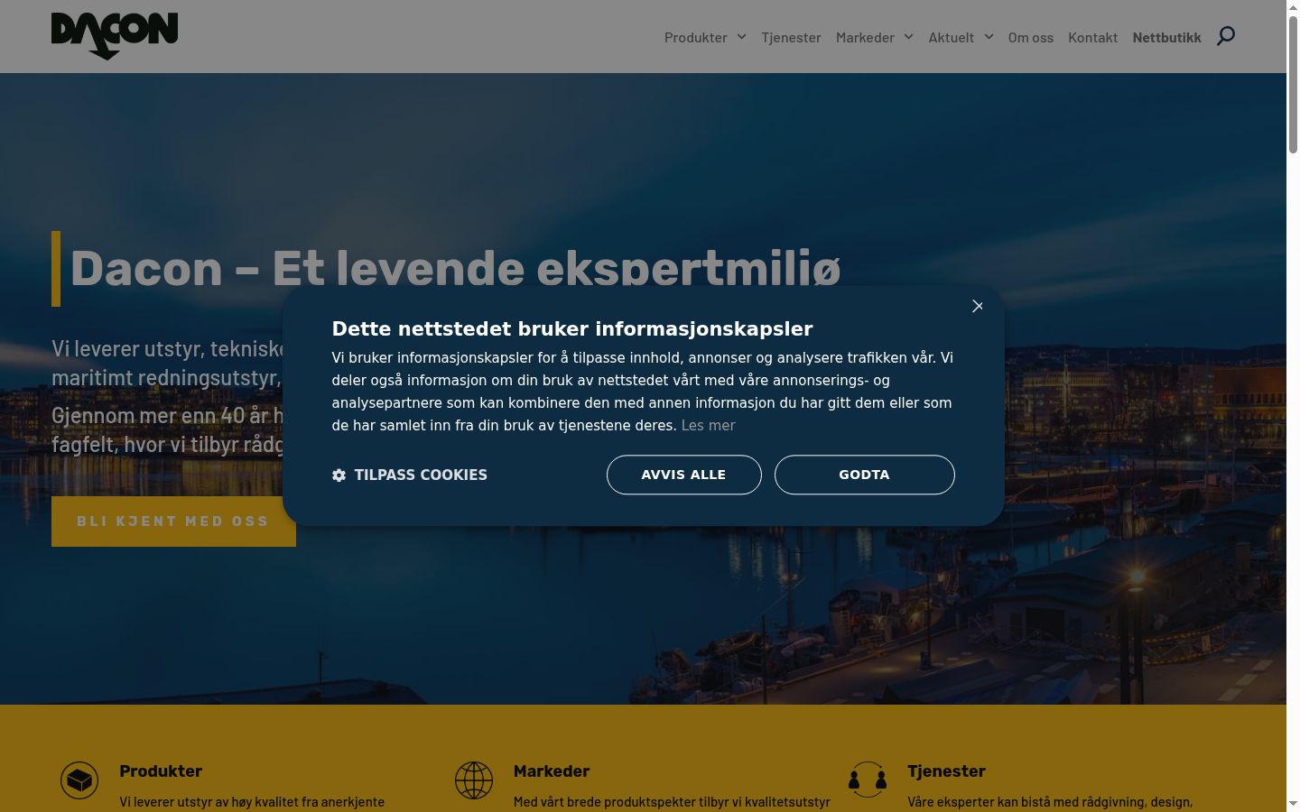 Sutikimo reklamjuostės, rodytos prieš bet kokią sąveiką, ekrano kopija