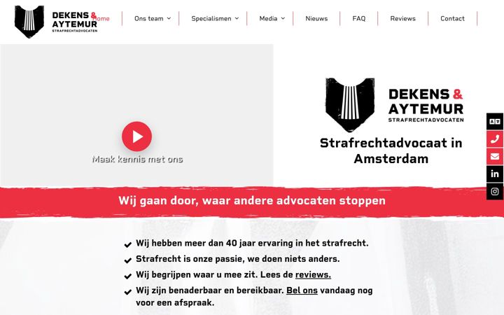 Skjermbilde av dacrime.nl