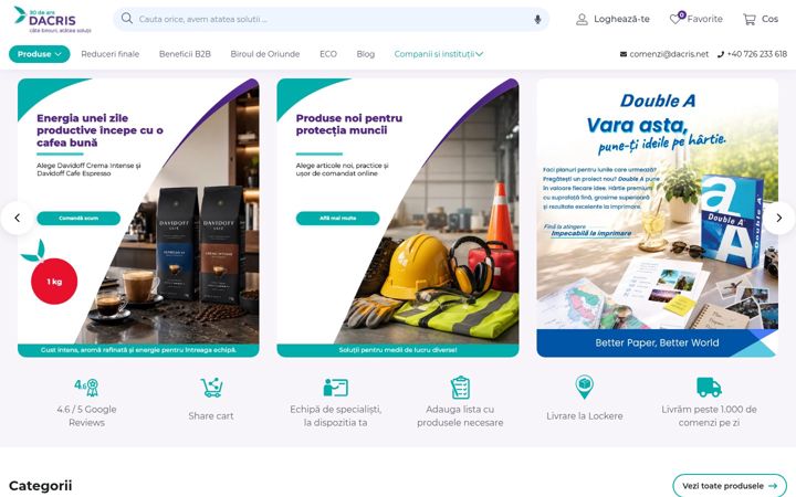 Zrzut ekranu dacris.net