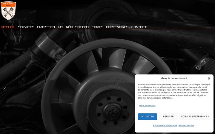 Screenshot of dacruzmotors.fr